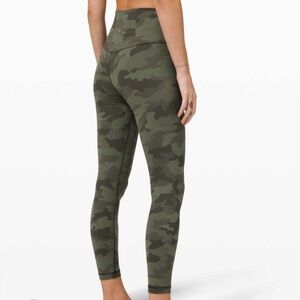 Lululemon Align 25” leggings green camo